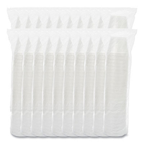 Dart Foam Containers, 24 oz, White, 25/Bag, 20 Bags/Carton (24MJ48)