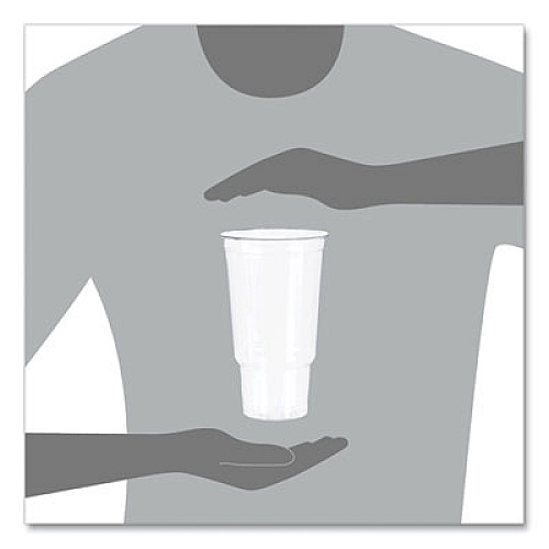 Dart Ultra Clear Pedestal PET Cups, 32 oz, Plastic, Clear, 25/Bag, 20 Bags/Carton (32AC)