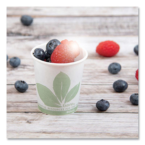 SOLO Bare Eco-Forward Treated Paper Cold Cups, ProPlanet Seal, 3 oz, Bare Design, 100/Sleeve, 50 Sleeves/Carton (44BB)
