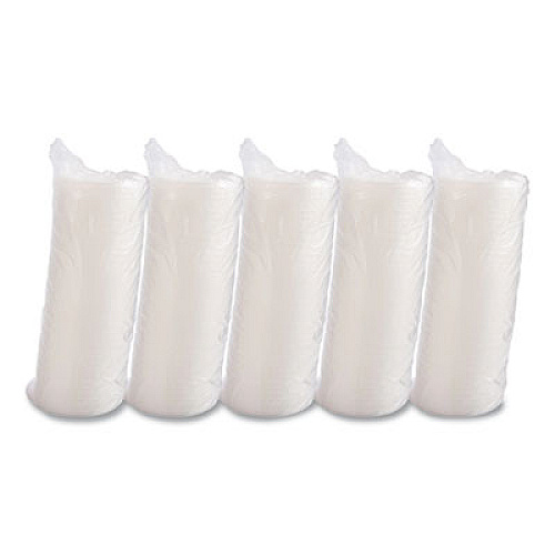 Dart Plastic Lids for Foam Containers, Flat, Vented, Fits 24 oz to 32 oz, Translucent, 100/Pack, 5 Packs/Carton (48JL)