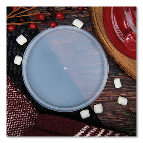 Dart Plastic Lids for Foam Containers, Flat, Vented, Fits 24 oz to 32 oz, Translucent, 100/Pack, 5 Packs/Carton (48JL)