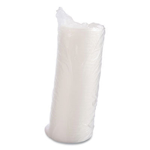 Dart Plastic Lids for Foam Containers, Flat, Vented, Fits 24 oz to 32 oz, Translucent, 100/Pack, 5 Packs/Carton (48JL)