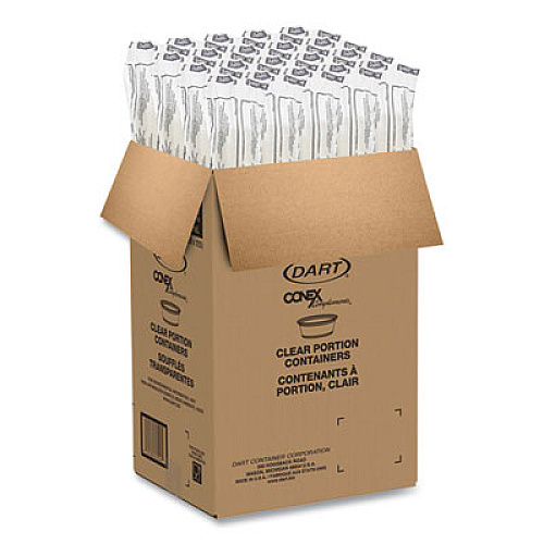 Dart Conex Complements Portion/Medicine Cups, 1.5 oz, Plastic, Translucent, 125/Bag, 20 Bags/Carton (150PC)