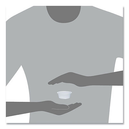 Dart Conex Complements Portion/Medicine Cups, 1.5 oz, Plastic, Translucent, 125/Bag, 20 Bags/Carton (150PC)