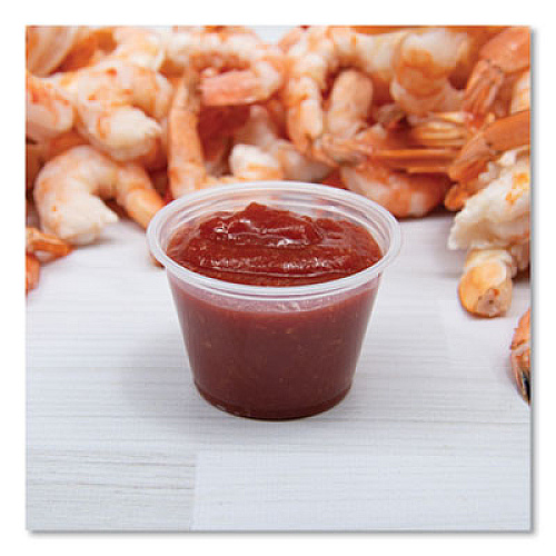 Dart Conex Complements Portion/Medicine Cups, 2.5 oz, Plastic, Clear, 125/Bag, 20 Bags/Carton (250PC)