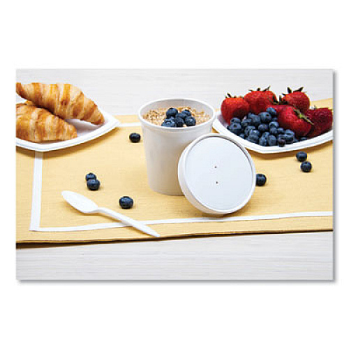 SOLO Flexstyle Double Poly Food Combo Packs, 16 oz, Symphony, Paper, 25 Combos/Sleeve, 10 Sleeves/Carton (KHB16ASYM)