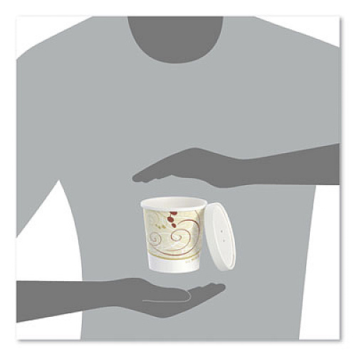 SOLO Flexstyle Double Poly Food Combo Packs, 16 oz, Symphony, Paper, 25 Combos/Sleeve, 10 Sleeves/Carton (KHB16ASYM)
