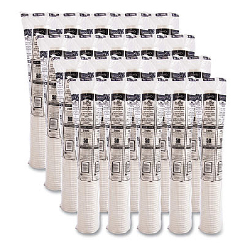 SOLO Bare Eco-Forward Recycled Content PCF Paper Hot Cups, ProPlanet Seal, 16 oz, Green/White/Beige, 1,000/Carton (316RC)
