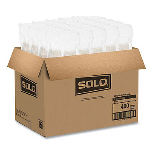SOLO Paper Portion Cups, ProPlanet Seal, 4 oz, White, 250/Bag, 20 Bags/Carton (400)