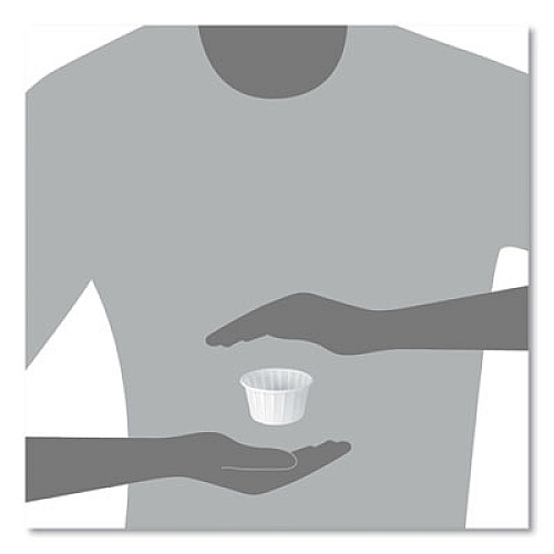 SOLO Paper Portion Cups, ProPlanet Seal, 4 oz, White, 250/Bag, 20 Bags/Carton (400)