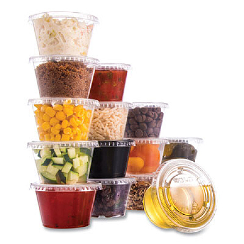 Dart Conex Complements Portion/Medicine Cups, 4 oz, Plastic, Clear, 125/Bag, 20 Bags/Carton (400PC)