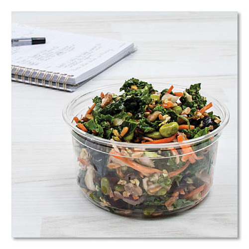 SOLO Bare Eco-Forward RPET Deli Containers, ProPlanet Seal, 12 oz, Clear, Plastic, 50/Pack, 10/Carton (DM12R)