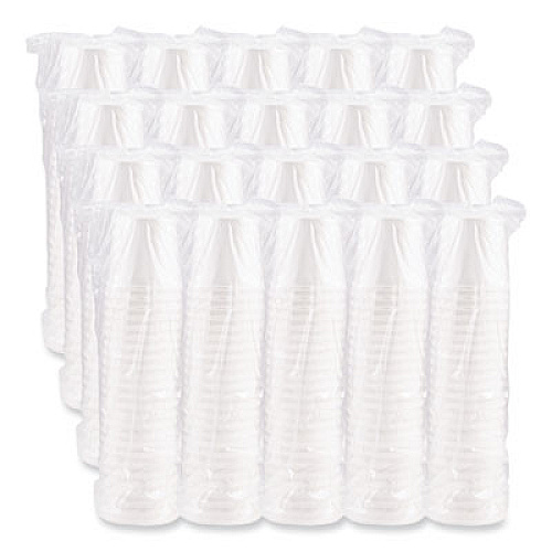 SOLO Flexstyle Double Poly Paper Containers, 16 oz, White, Paper, 25/Pack, 20 Packs/Carton (H4165U)