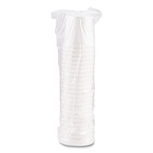 SOLO Flexstyle Double Poly Paper Containers, 16 oz, White, Paper, 25/Pack, 20 Packs/Carton (H4165U)