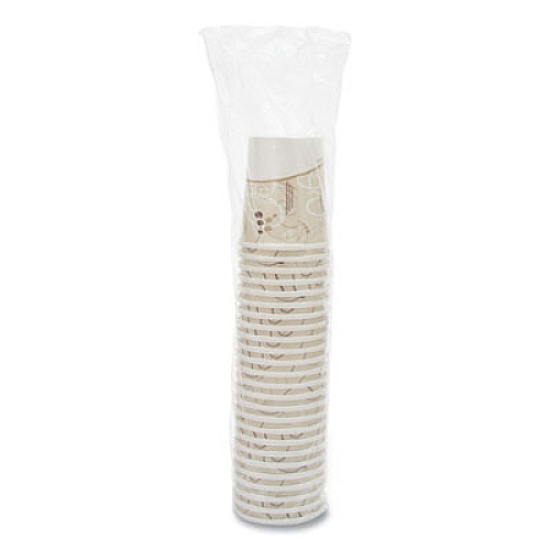SOLO Flexstyle Double Poly Paper Containers, 32 oz, Symphony Design, Paper, 25/Pack, 20 Packs/Carton (H4325SYM)