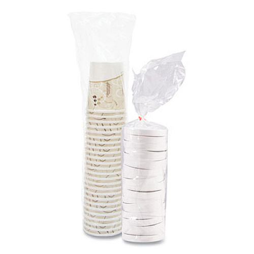 SOLO Flexstyle Double Poly Food Combo Packs, 32 oz, Symphony, Paper, 25 Cups and 25 Lids/Pack, 10 Packs/Carton (KHB32ASYM)