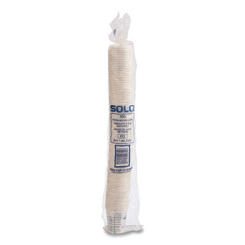SOLO Paper Medical and Dental Graduated Cups, ProPlanet Seal, 3 oz, Paper, White/Blue, 100/Bag, 50 Bags/Carton (R3)