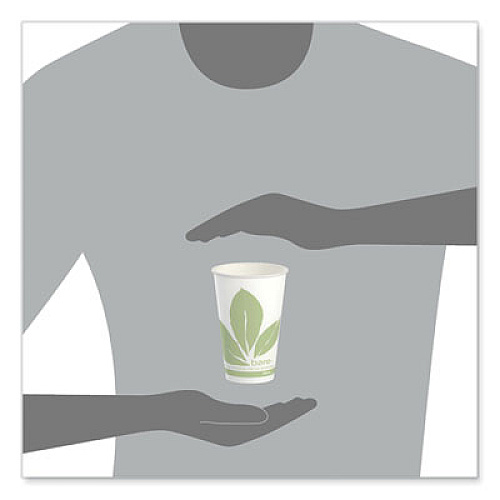 SOLO Bare Eco-Forward Paper Cold Cups, ProPlanet Seal, 12 oz, Green/White, 100/Sleeve, 20 Sleeves/Carton (R12BBJD110CT)