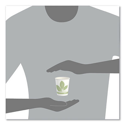 SOLO Bare Eco-Forward Paper Cold Cups, ProPlanet Seal, 5 oz, Green/White, 100/Sleeve, 30 Sleeves/Carton (R53BBJD110CT)