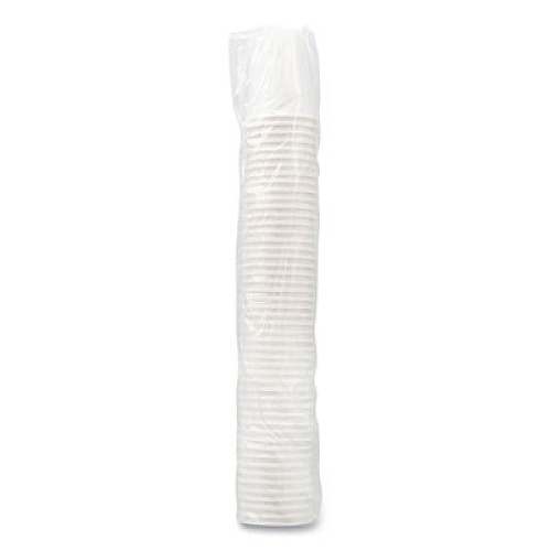 SOLO Uncoated Paper Cups, Hot Drink, 8 oz, White, 1,000/Carton (U508NU)