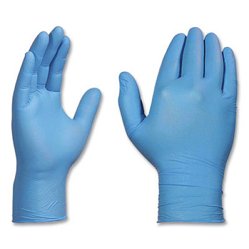 AMMEX Professional Nitrile Exam Gloves, Powder-Free, X-Large, 3 mil Thick, 9.5" Long, Light Blue, 100/Box, 10 Boxes/Carton (APFN48100CT)