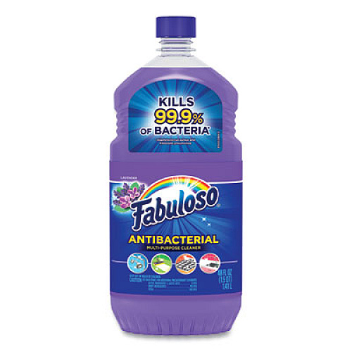 Fabuloso Antibacterial Multi-Purpose Cleaner, Lavender Scent, 48 oz Bottle, 6/Carton (98573)