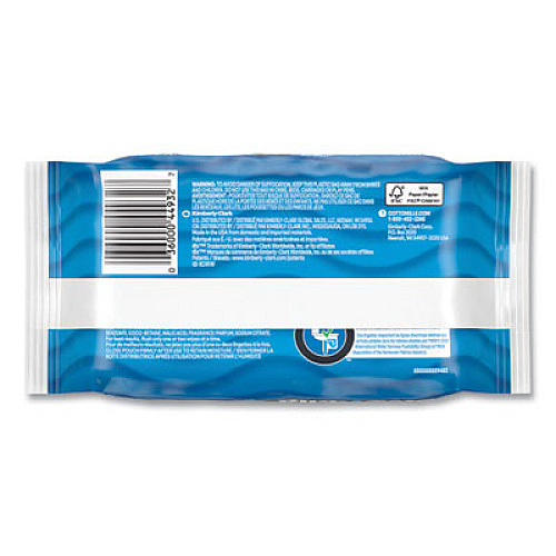 Cottonelle Fresh Care Flushable Cleansing Cloths, 1-Ply, 3.75 x 5.5, White, 42/Pack, 12 Packs/Carton (44932CT)
