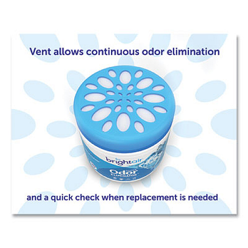 BRIGHT Air Super Odor Eliminator, Cool and Clean, Blue, 14 oz Jar (900090EA)