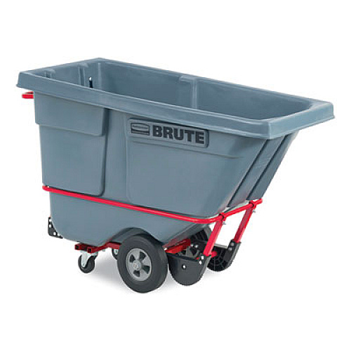 Rubbermaid Commercial 0.5 cu yd BRUTE DURATILT Frame Tilt Truck, Standard Duty, 850 lb Capacity, Gray (2192466)