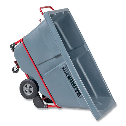 Rubbermaid Commercial 0.5 cu yd BRUTE DURATILT Frame Tilt Truck, Standard Duty, 850 lb Capacity, Gray (2192466)