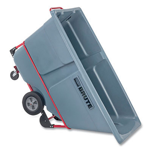 Rubbermaid Commercial 1 cu yd BRUTE DURATILT Frame Tilt Truck, Standard Duty, 1,200 lb Capacity, Gray (2192462)