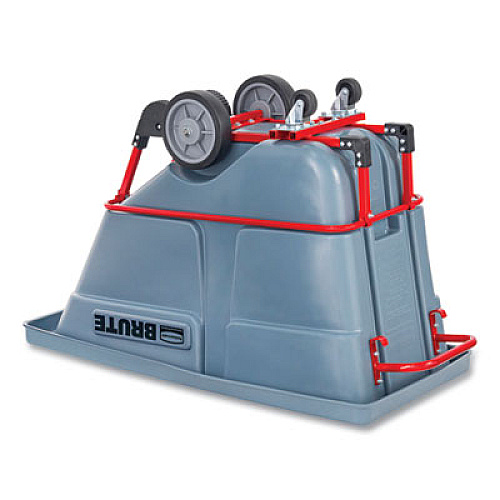 Rubbermaid Commercial 0.5 cu yd BRUTE DURATILT Frame Tilt Truck, Heavy Duty, 1,400 lb Capacity, Gray (2192465)