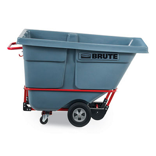 Rubbermaid Commercial 0.5 cu yd BRUTE DURATILT Frame Tilt Truck, Standard Duty, 850 lb Capacity, Gray (2192466)