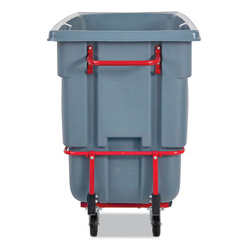 Rubbermaid Commercial 1 cu yd BRUTE DURATILT Frame Tilt Truck, Heavy Duty, 2,100 lb Capacity, Gray (2192467)
