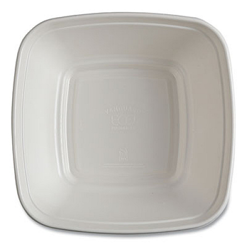 Eco-Products Regalia Sugarcane Servingware, Bowl, 160 oz, White, 100 Bowls/Carton (EPBL160LNFA)