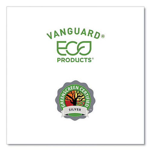 Eco-Products Vanguard Renewable and Compostable Sugarcane Plates, 10 x 10, White, 250/Carton (EPP023NFA)