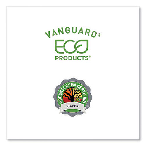 Eco-Products Vanguard Renewable and Compostable Sugarcane Plates, 5 x 10, White, 500/Carton (EPP024NFA)