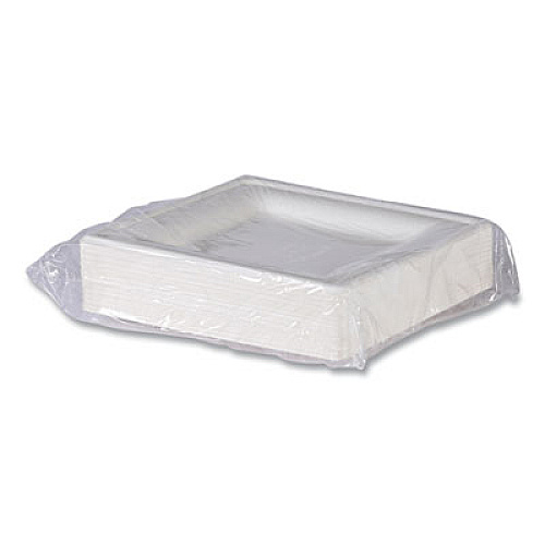 Eco-Products Vanguard Renewable and Compostable Sugarcane Plates, 10 x 10, White, 250/Carton (EPP023NFA)