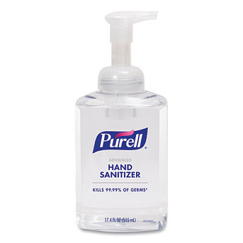 PURELL Advanced Hand Sanitizer Foam, 515 mL, Pump Bottle, Clean Scent, 4/Carton (501004CT)