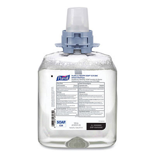 PURELL HEALTHY SOAP 0.5 BAK Antimicrobial Foam Refill, For CS4 Dispensers, Light Floral Scent, 1,250 mL, 4/Carton (511704CT)