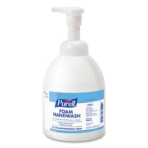 PURELL Healthcare HEALTHY SOAP 2% CHG Antimicrobial Foam, Fragrance-Free, 535 mL, 4/Carton (574206CT)