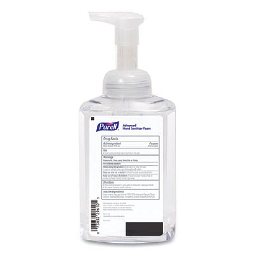 PURELL Advanced Hand Sanitizer Foam, 515 mL, Pump Bottle, Clean Scent, 4/Carton (501004CT)