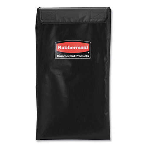 4 Bushel Collapsible X-Cart Bag for Rubbermaid Commercial 1881749 and 1881781, 5 cu ft, 22.08" x 15.33" x 27.33", Black, 2/CT (1881782CT)
