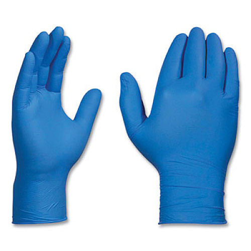 X3 by AMMEX Industrial Nitrile Gloves, Powder-Free, Medium, 3 mil Thick, 9.5" Long, Blue, 100/Box, 10 Boxes/Carton (X344100)