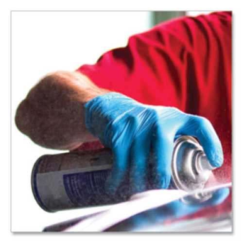 X3 by AMMEX Industrial Nitrile Gloves, Powder-Free, Medium, 3 mil Thick, 9.5" Long, Blue, 100/Box, 10 Boxes/Carton (X344100)