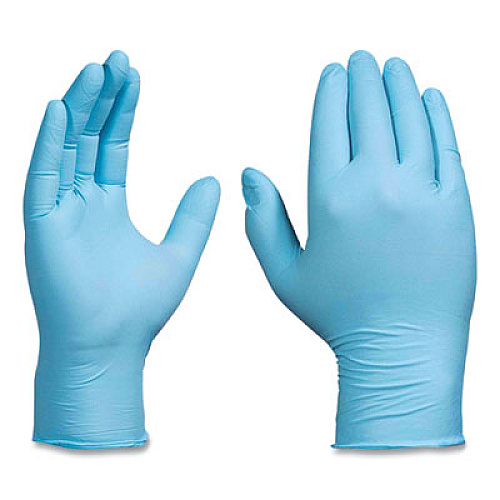 GloveWorks by AMMEX Industrial Nitrile Gloves, Powder-Free, X-Large, 5 mil Thick, 9.5" Long, Blue, 100/Box, 10 Boxes/Carton (INPF48100)