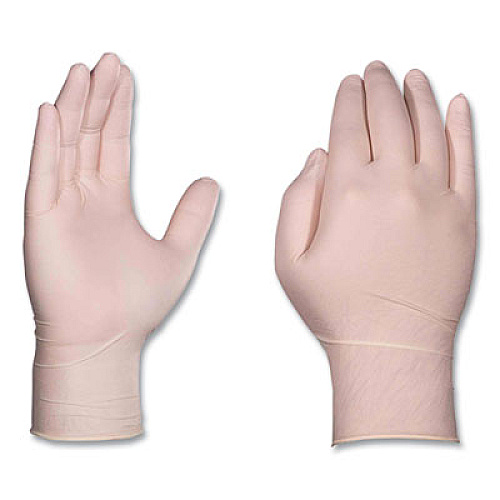 AMMEX Professional Latex Exam Gloves, Powder-Free, Small, 4 mil (Palm), 5 mil (Fingers), 9.5" Long, Ivory, 100/Box, 10 Boxes/Carton (GPPFT42100CT)