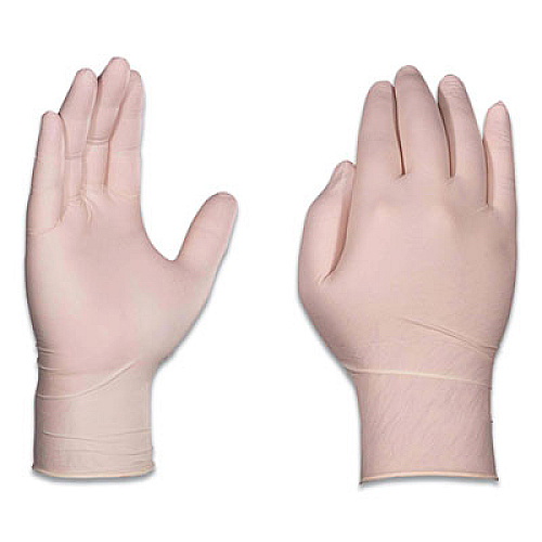 AMMEX Professional Latex Exam Gloves, Powder-Free, Medium, 4 mil (Palm), 5 mil (Fingers), 9.5" Long, Ivory, 100/Box, 10 Boxes/Carton (GPPFT44100CT)