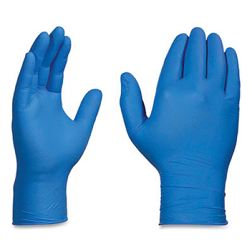 X3 by AMMEX Industrial Nitrile Gloves, Powder-Free, X-Large, 3 mil Thick, 9.5" Long, Blue, 100/Box, 10 Boxes/Carton (X348100)