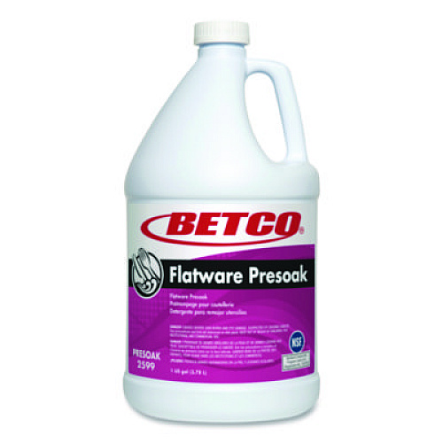 Betco Flatware Presoak, Characteristic Scent, 1 gal Bottle, 4/Carton (25990400)